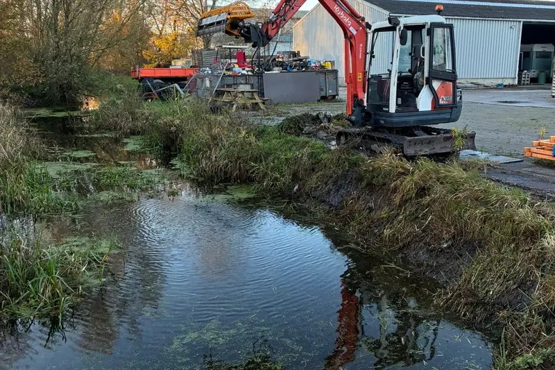 Maaikorven op smalle plekken
