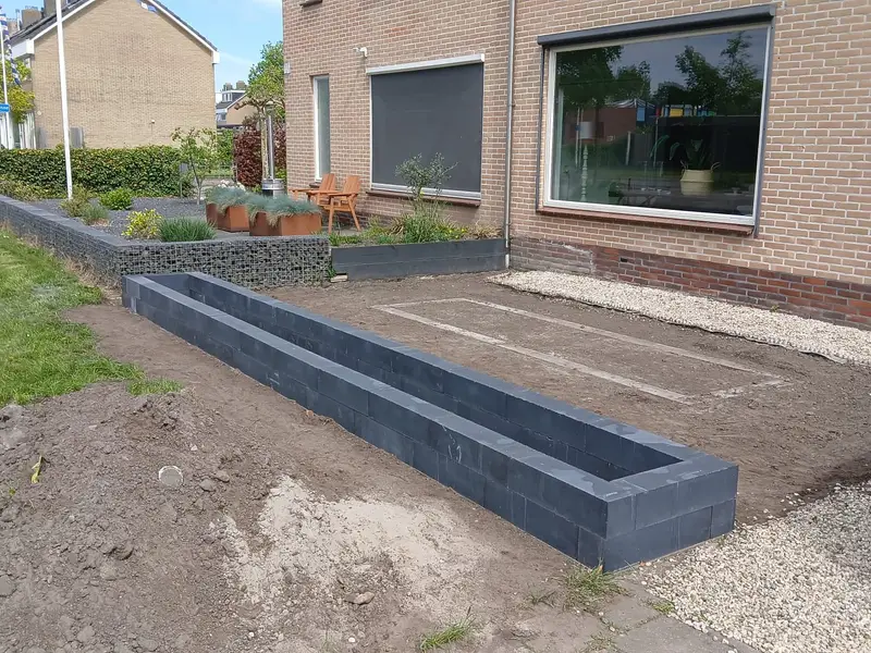 Aanleg van een terras