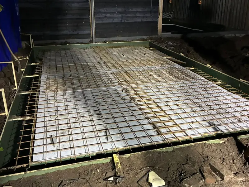 Voorbereiding voor een betonvloer — foto 2