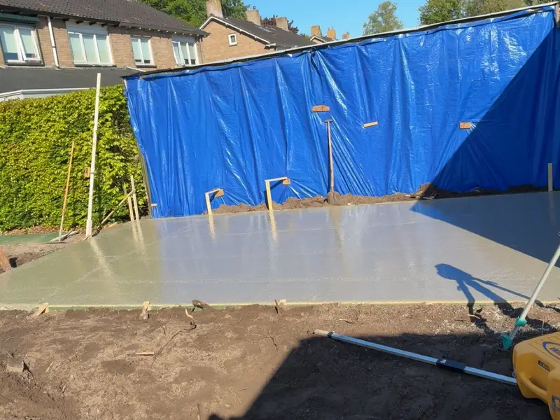 Voorbereiding voor een betonvloer — foto 3