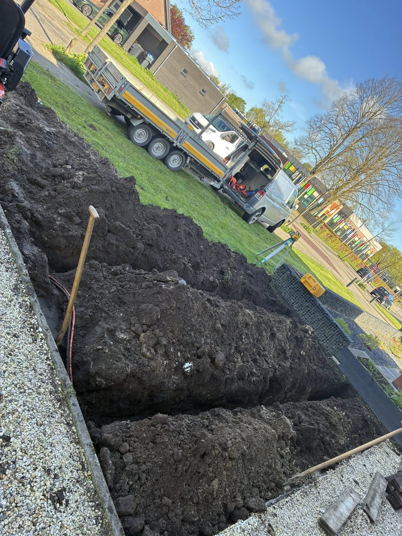 Egaliseren Bedrijfsterrein